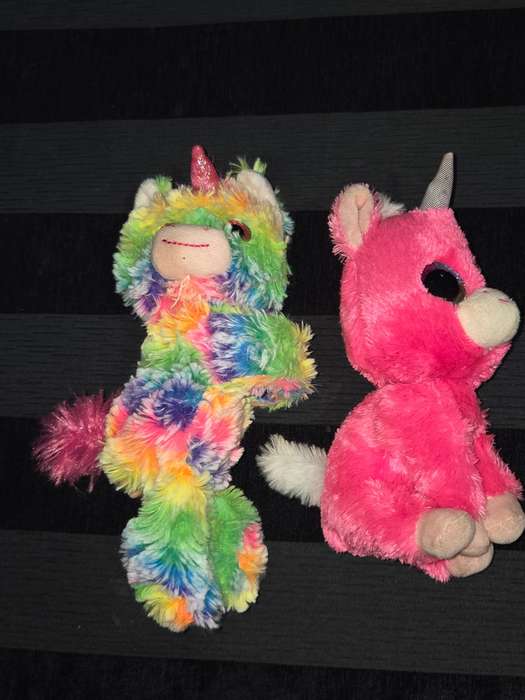 Beanie boo Unicorn and Snappetz unicorn Plush toys