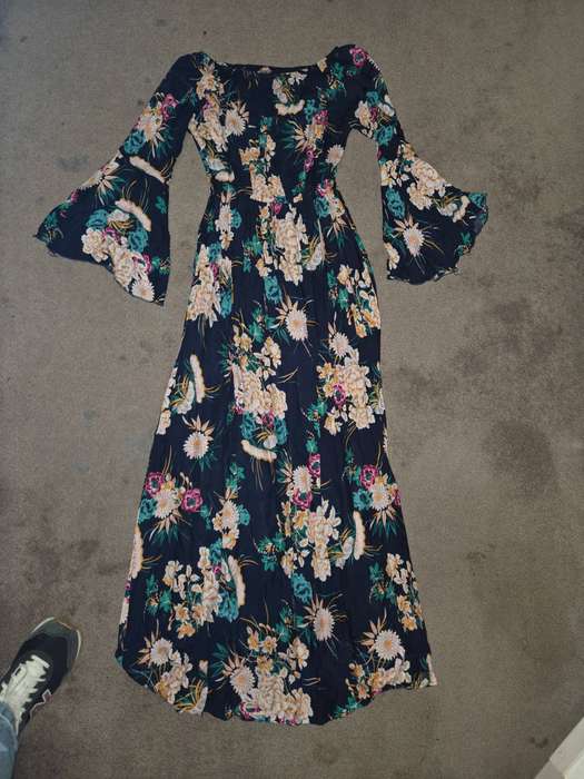 Beautiful Long Floral Dress - Size S