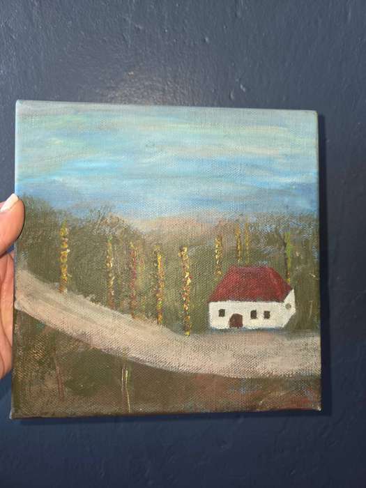 Beautiful small painting - add some colour to your space