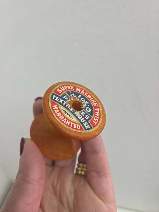 Vintage Wooden Cotton Reel