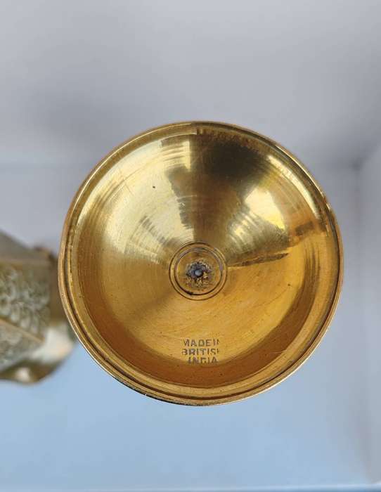 2 British India Brass Vases