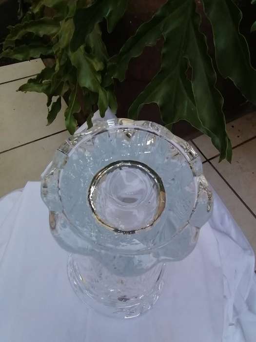 Beautiful Large Vintage Lead Glass Vase
