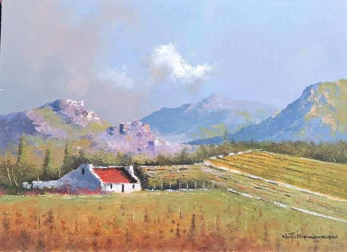 Neil janse Van Nieuwenhuizen Oil on Canvas on Board 35 x 25 cm