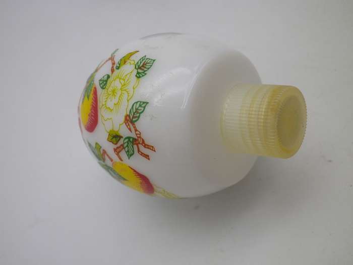 Vintage AVON, milk glass egg shaped perfume bottle.