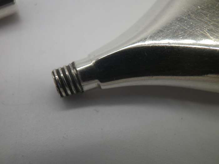 STERLING SILVER PERFUME BOTTLE NECKLACE. RARE!