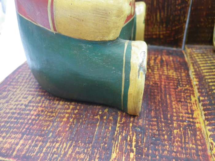 Cute Pair TEDDY Bear painted wood bookends.