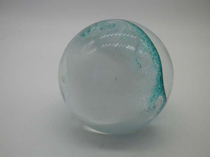 Vintage CAITHNESS, Scotland Art Glass Paper Weight 'Tidal Wave'