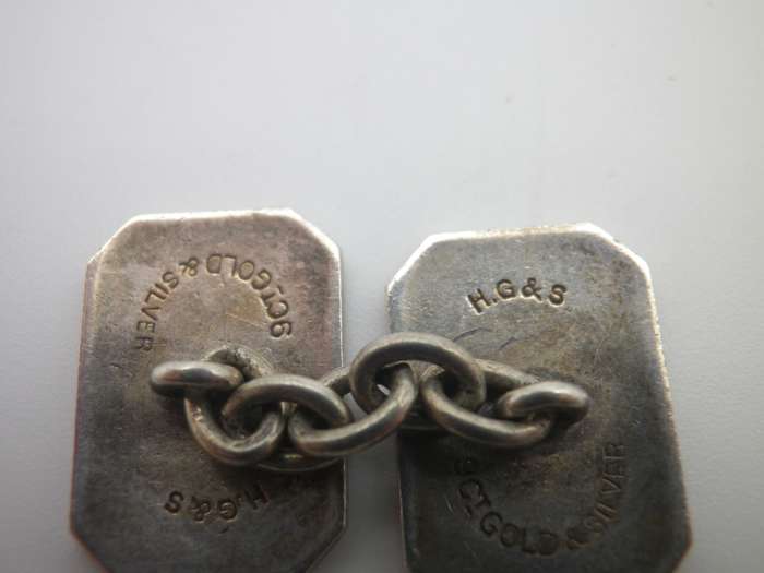 Vintage Henry Griffin & Sons 9ct Yellow Gold over Sterling Silver Cufflinks.