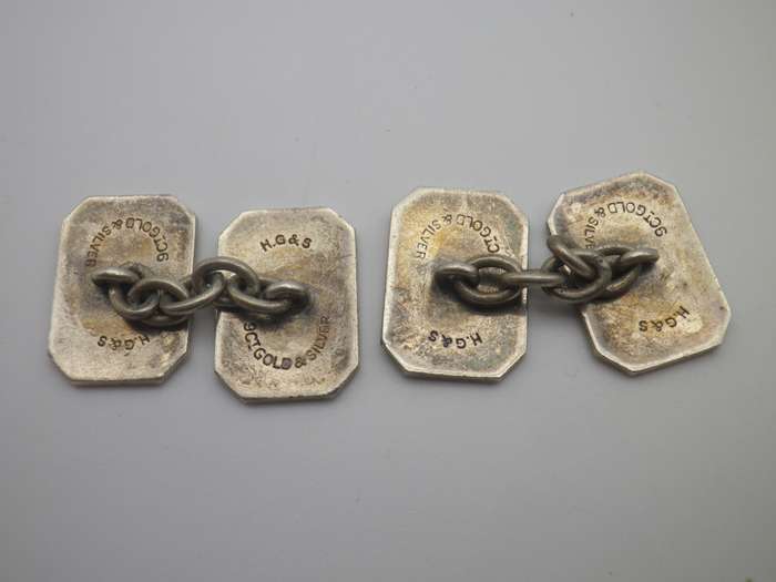 Vintage Henry Griffin & Sons 9ct Yellow Gold over Sterling Silver Cufflinks.