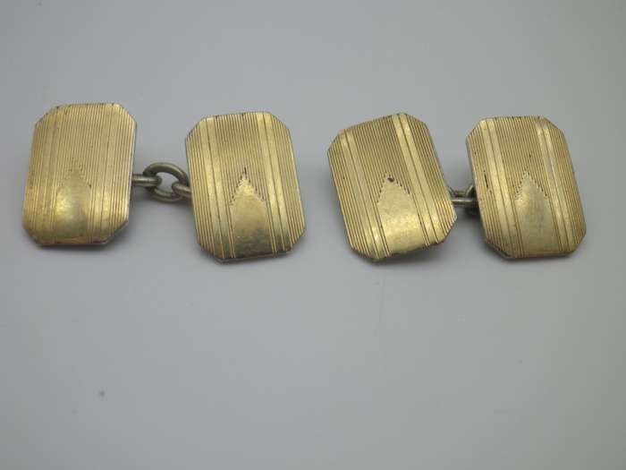 Vintage Henry Griffin & Sons 9ct Yellow Gold over Sterling Silver Cufflinks.