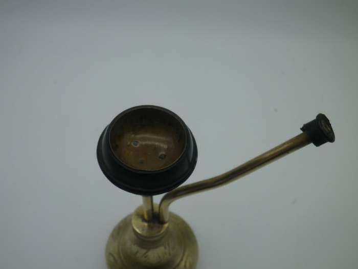 Small Original Indian Brass Hash Pipe. 12cm tall
