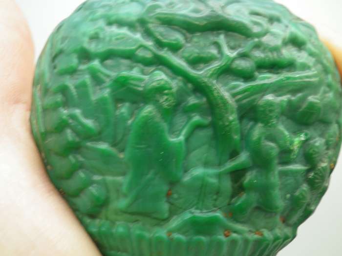 RARE!! GENUINE ANTIQUE CHINESE PEKING GLASS SNUFF BOTTLE. FOUND IN CAPE TOWN DUMP!!!