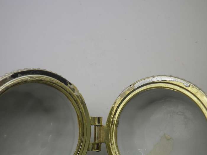 3 BEAUTIFUL VINTAGE TRINKET POTS - possibly LIMOGES France DESIGNED BY PIERRE DUMAS FILS