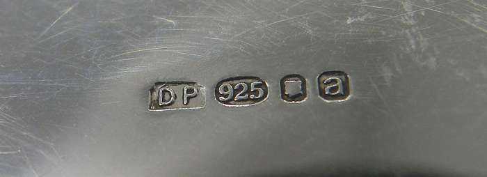 Hallmarked silver portable fold-up pocket ashtray London 1956. Douglas Pell Silverware. 19g Rare