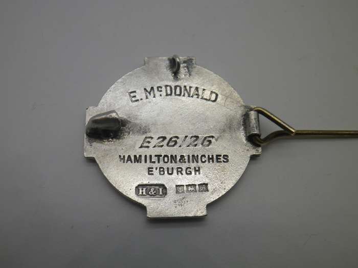 Very Rare Hallmarked Silver Registered Fever Nurse, Scotland badge/necklace. Birmingham 1956