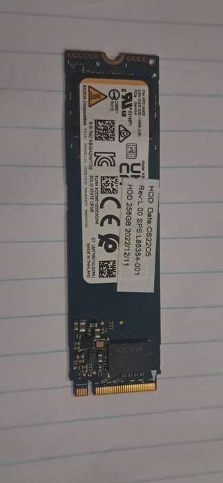 KIOXIA 256GB NVME SSD