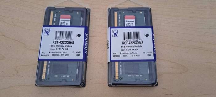 2 x 8GB Kingston DDR4 3200MHZ Laptop Ram Brand new Sealed
