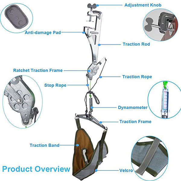 Over Door Cervical Traction Device Set