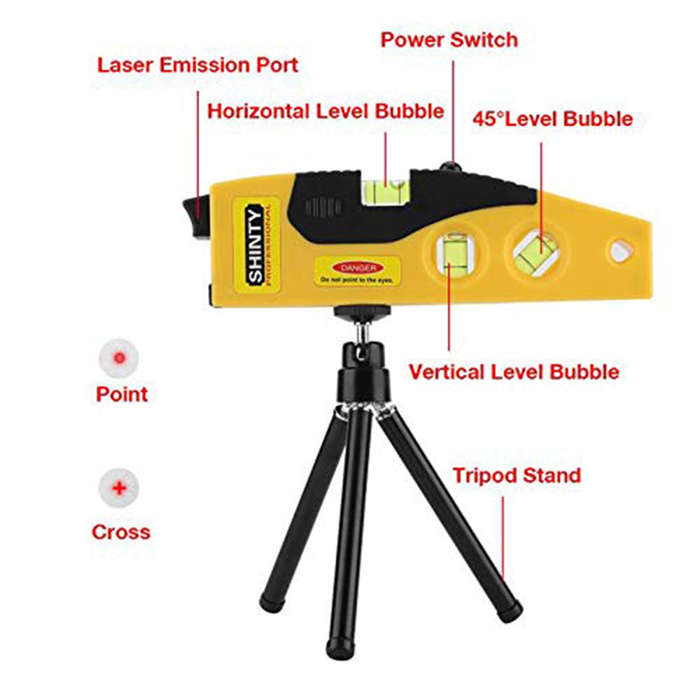 Cross Line / Point Laser Level with Tripod Stand