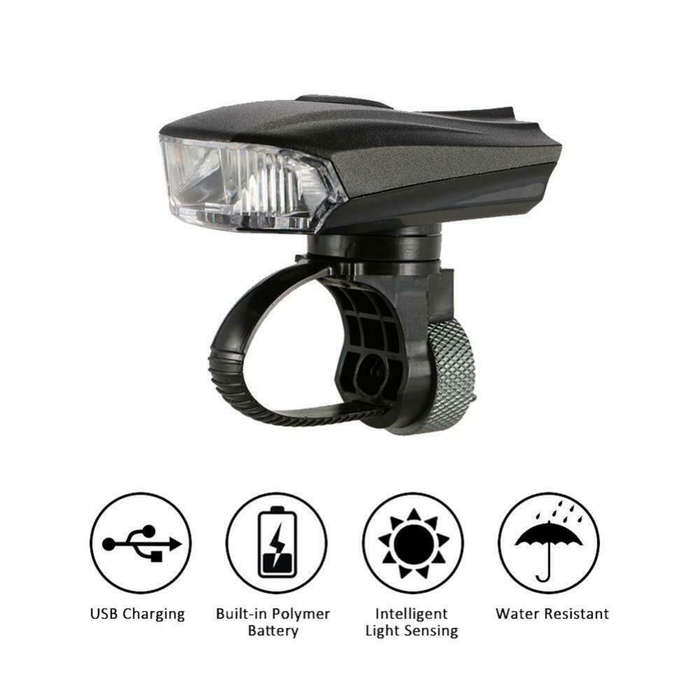 MIUI Bicycle Front Light Torch USB Rechargeable Handlebar Lamp