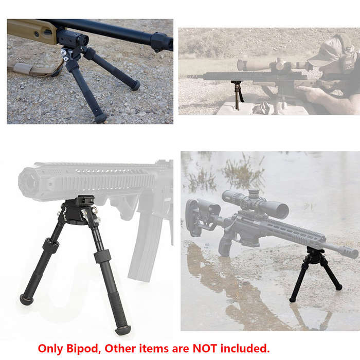 360° Rotatable Adjustable Tactical Hunting Rifle Bipod