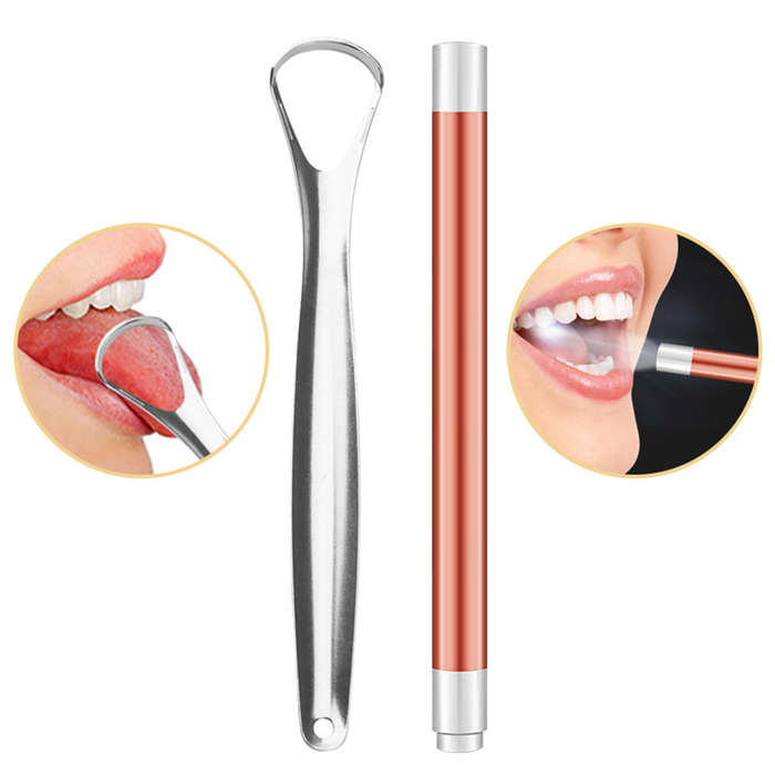 Professional Stainless Steel Dental Hygiene Kit - 8 Piece