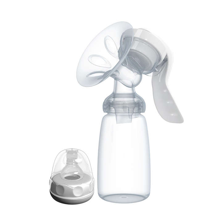 Multi-function 150ml Manual Breast Milk Feeding Pump with Milk Bottle