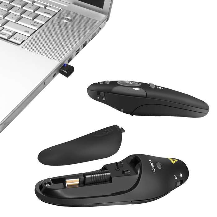 2.4GHz Wireless Presenter Remote Presentation USB Control PowerPoint PPT Clicker