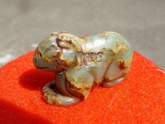 Archaic Chinese Nephrite Jade Burial Amulet. Ming Dynasty Ref. OR-50