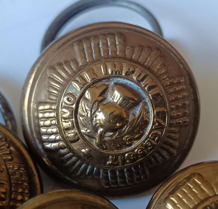 Cape Town Highlanders / Scots Guards lot of 21 brass buttons various sizes