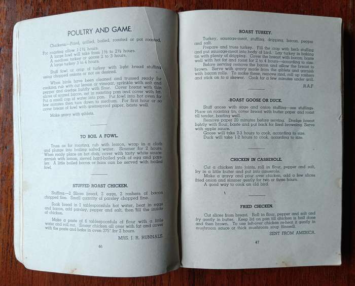 Two post-war cookery books - Victory and Ouma's - one signed by Ouma Isie Smuts