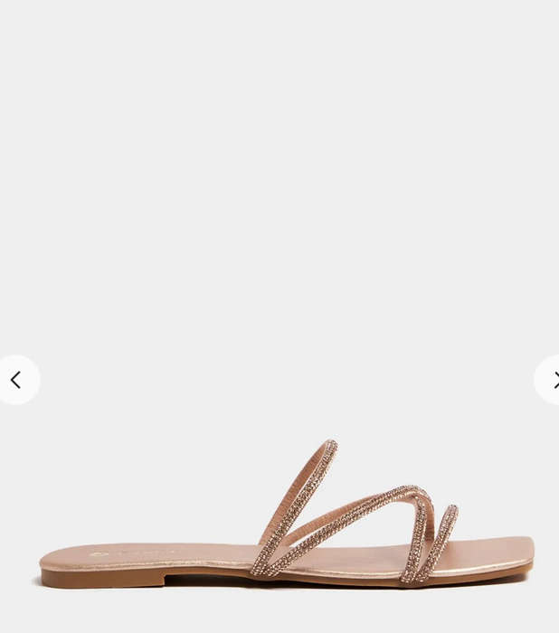 Diamante encrusted sandals