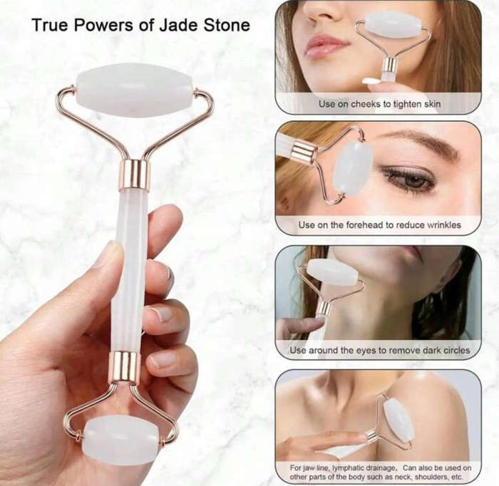 Womens Month : 50% Off 2 piece Jade Stone Roller + face massager