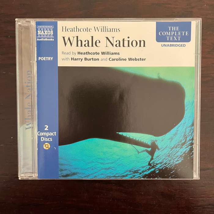 Heathcote Williams - Whale Nation 2CD Naxos Import Poetry Audiobook