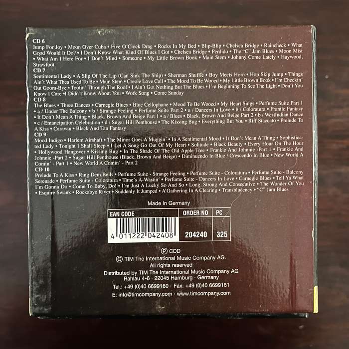 Duke Ellington - Portrait 10CD Boxset Past Perfect 24 Carat Gold Edition