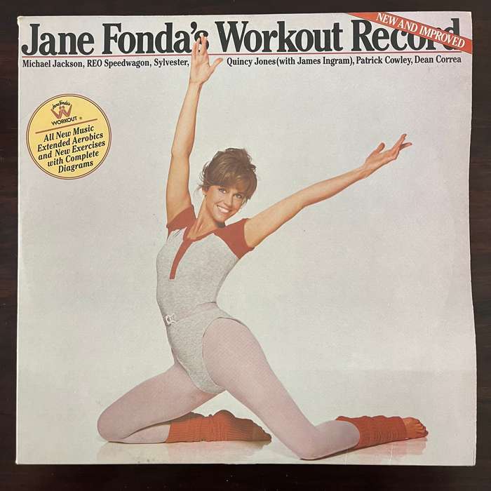 Jane Fonda's Workout Record 2LP Michael Jackson REO Speedwagon Quincy Jones