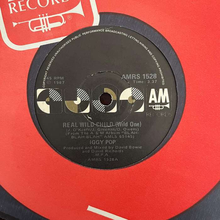 Iggy Pop - Real Wild Child Vinyl 7 Inch Single South African Press