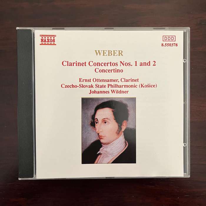 Weber - Clarinet Concertos Nos. 1 And 2 - Concertino CD Naxos Import
