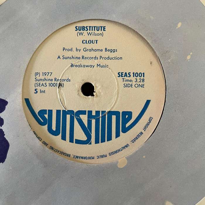 Clout - Substitute Vinyl 7 Inch Single Zimbabwe Press