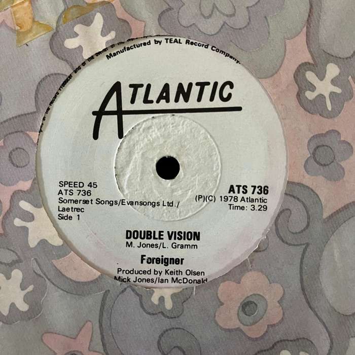 Foreigner - Double Vision Vinyl 7 Inch Single Rare Rhodesian Press