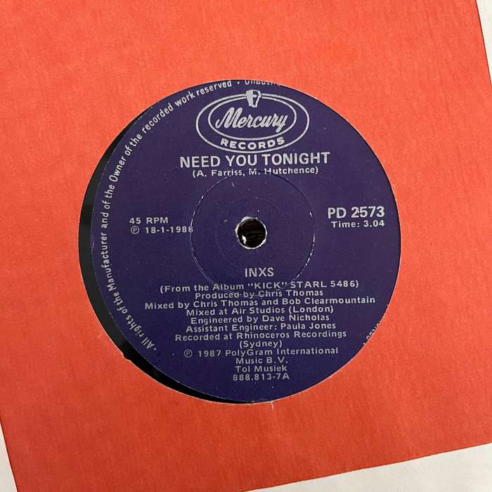 INXS - Need You Tonight Vinyl 7 Inch Single South African Press (2)