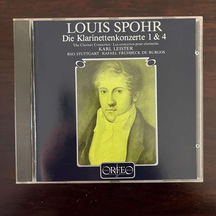 Spohr - Klarinettenkonzerte 1&4 CD Orfeo West German Press