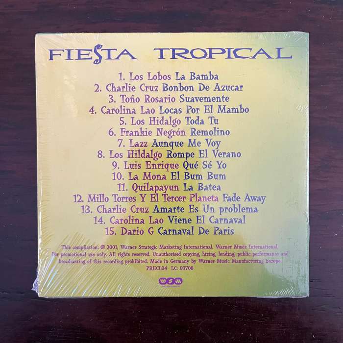 Fiesta Tropical CD Promo German Press Los Lobos New and Sealed