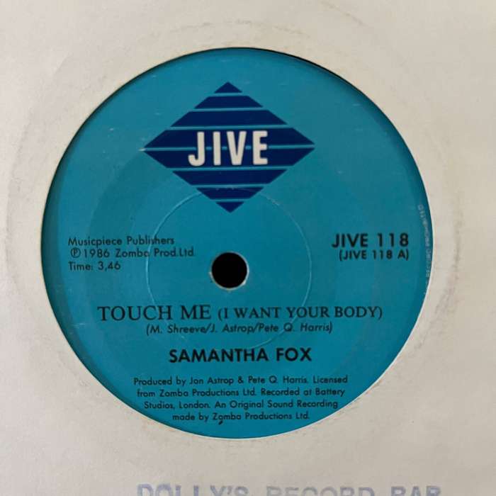 Samantha Fox - Touch Me Vinyl 7 Inch Single South African Press