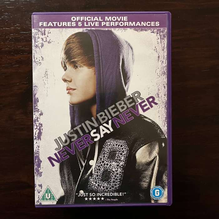 Justin Bieber - Never Say Never DVD UK Press