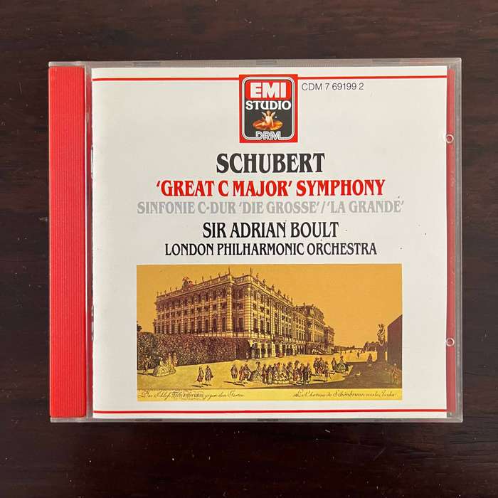 Schubert - 'Great C Major' Symphony No. 9 CD EMI Import
