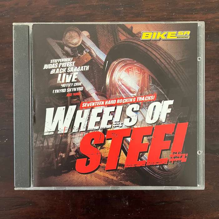 Bike SA Wheels of Steel CD Compilation Black Sabbath Live Motley Crue
