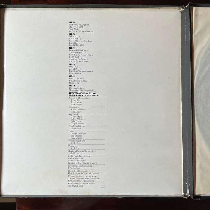 George Harrison - All Things Must Pass Vinyl 3LP Boxset South African Press Beatles