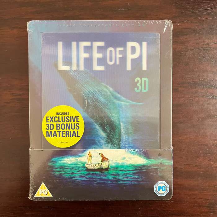 Life Of Pi Blu Ray Steelbook 2-Disc Collectors Edition Rare OOP UK Press New Sealed