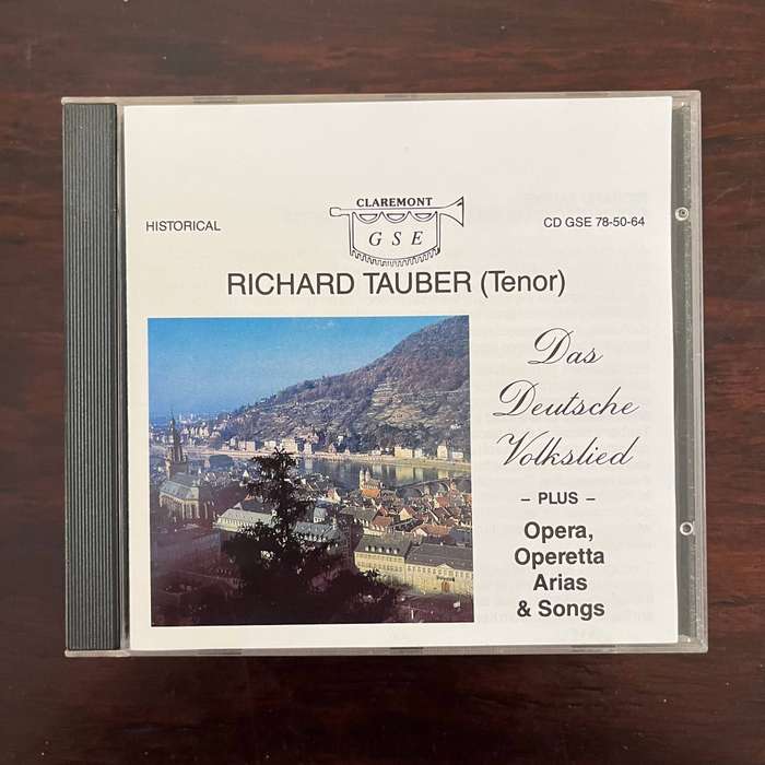 Richard Tauber - Das Deutsche Volkslied - Opera, Operetta, Arias & Songs CD